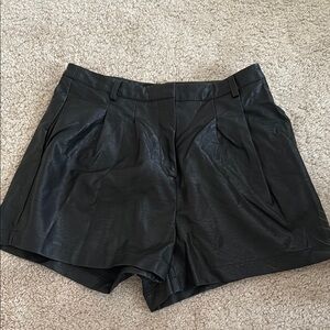 Faux Leather Shorts